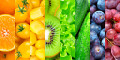 Коллаж из фруктов, овощей и ягод