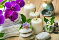 Спа-композиция с орхидеей и цветами жасмина