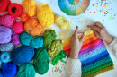 Радужное вязание крючком