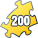 200 кусочков - Спираль